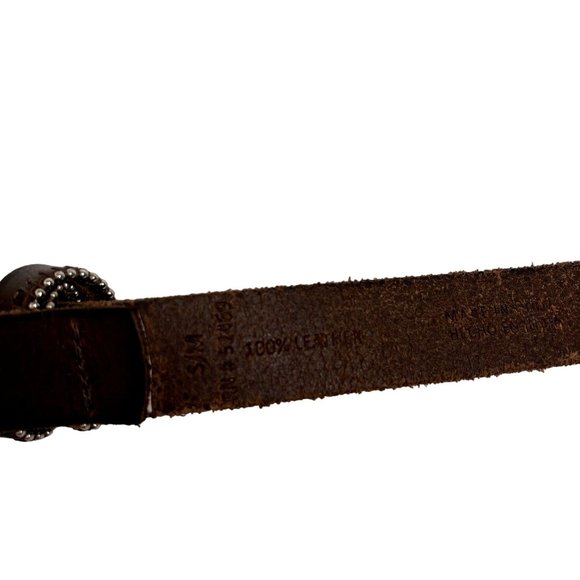 Women’s Time and Tru Brown Dress Casual leather belt Size:M - Picture 3 of 10